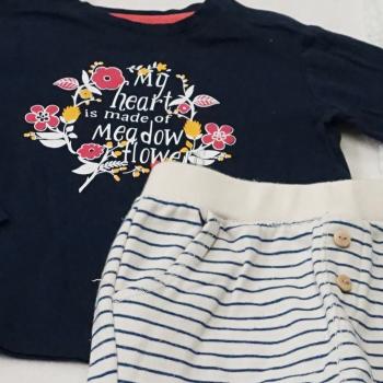 Langarmshirt von Impidimpi mit Sweathose von Zara Gr. 62 (957)